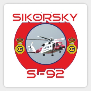 UK Coastguard Helicopter, Sikorsky S-92 Magnet